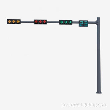 Galvanizli çelik trafik sinyali ışık direği